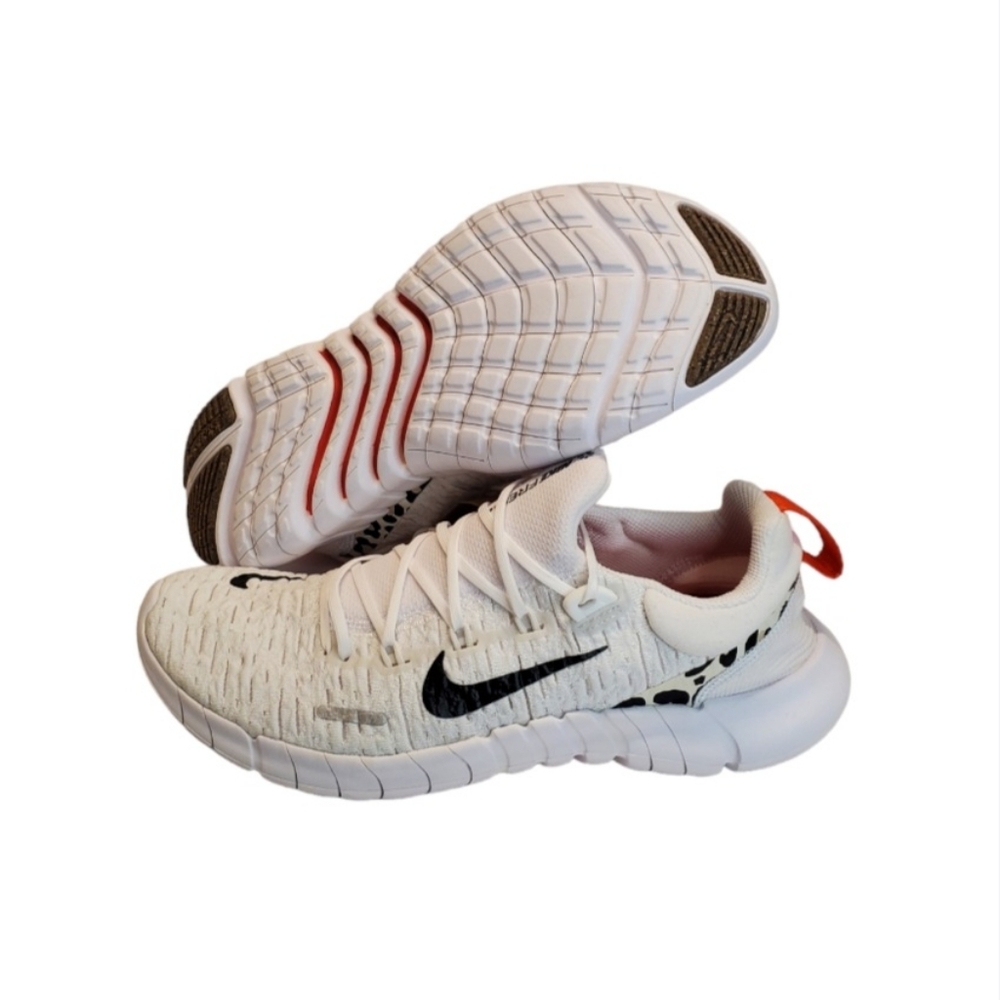 New Nike Free Run 5.0 Leopardo White Running Shoes Women size 8.5 DZ5217-100 - Picture 10 of 12